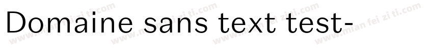 Domaine sans text test字体转换